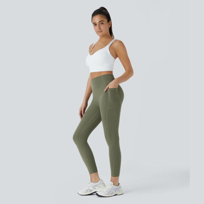 High Waisted Butt Lifting Tummy Control Side Pocket Shaping Training UltraSculpt Leggings